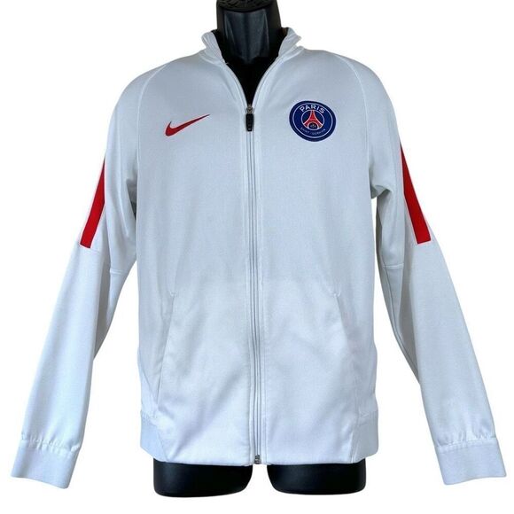 Nike Dri-Fit Paris Saint Germain Track Jacket White Size Small